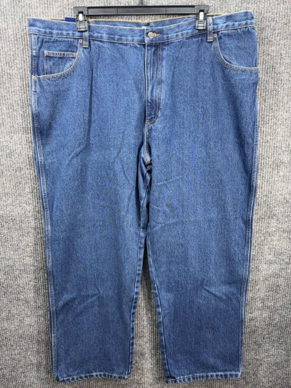 Vintage Basic Editions Jeans Mens 46x30 Blue Denim Regular Fit Straight Leg NEW